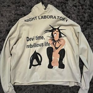 CROPPED NIGHT LABRATORY HOODIE